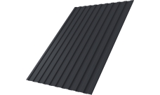 Профнастил С8A v01 Grand Line 0,45 PE lite RAL 7024 мокрый асфальт