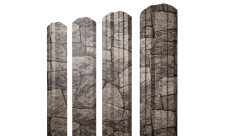 Штакетник Twin фигурный Grand Line 0,45 Print Elite King Stone TwinColor