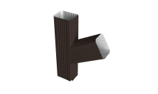Тройник прямоугольный правый Vortex Lite PE RR 32 темно-коричневый
