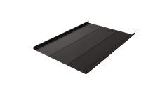 Фальц двойной стоячий Line Grand Line 0,5 Rooftop Бархат с пленкой на замках RR 32 темно-коричневый