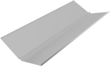 Планка ендовы нижней с компенсатором Grand Line 0,45 Drap TX RAL 7047 телегрей 4 (2м)