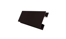 Планка H-образная Экобрус Grand Line 0,45 Drap TX RAL 9005 черный (2м)