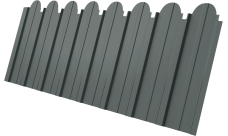 Профнастил C10A фигурный Grand Line 0,45 PE RAL 7005 мышино-серый