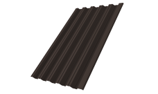 Профнастил НС35R 0,45 Drap-double TX RR 32 темно-коричневый
