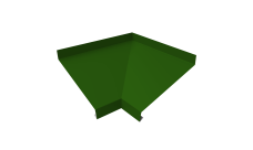Угол отлива внутренний 150 Grand Line 0,45 PE с пленкой RAL 6002 лиственно-зеленый