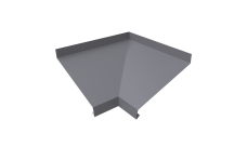 Угол отлива внутренний 200 Grand Line 0,45 PE с пленкой RAL 7004 сигнальный серый