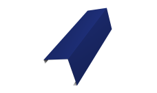 Декоративная накладка на столб универсальная угловая 80х80 для забора жалюзи Grand Line 0,45 PE RAL 5002 ультрамариново-синий (1,8м)