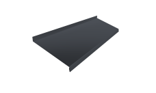 Отлив простой 250 0,45 Drap RAL 7024 мокрый асфальт (2м)