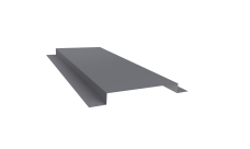 Планка кожуха сегментного 150 0,45 Drap TX RAL 7004 сигнальный серый (2м)