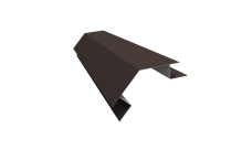 Планка угла внешнего сложного 135 градусов Блок-Хаус new Grand Line 0,5 Satin Matt RR 32 темно-коричневый (2м)