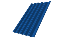 Профнастил НС35R Grand Line 0,45 PE lite RAL 5005 сигнальный синий