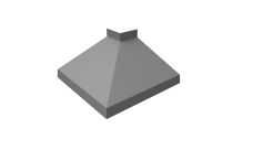 Угол отлива внешний 100 Grand Line 0,45 PE с пленкой RAL 9006 бело-алюминиевый