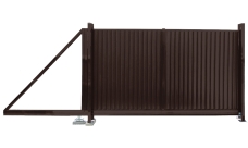 Ворота откатные Estet 1,65х3,5 RAL 8017