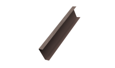 Декоративная накладка на столб универсальная 60х60 для забора жалюзи 0,45 Print Elite White Wood TwinColor (2,5м)