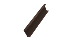 Декоративная накладка на столб универсальная 62х55 для забора жалюзи Grand Line 0,45 Print Premium Antique Wood TwinColor (1,8м)