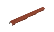 Планка торцевая левая для композитной черепицы Luxard коралл (1,25м)