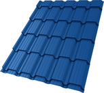 Профиль волновой "Квадро профи" ("Quadro Profi") в02 0,45 ПЭ RAL 5005 сигнальный синий