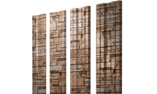 Штакетник Twin с прямым резом Grand Line 0,45 Print Elite Sand Stone Twin с прямым резом Grand LineColor