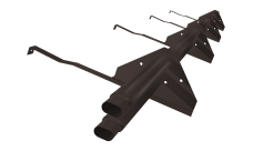 Снегозадержатель трубчатый для натуральной черепицы Стандарт RR 32 3м (профиль до 50мм)