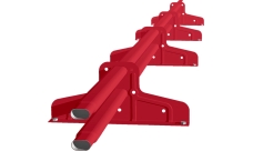 Снегозадержатель трубчатый Premium М4 45х25 RAL 3018 (3м) оцинкованный