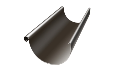 Желоб полукруглый Grand Line PU 125 мм 3 м RR 32 темно-коричневый