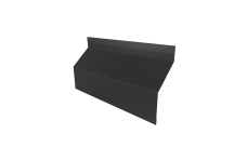 Ламель забора жалюзи Milan Slim стартовая/финишная для калиток и ворот Grand Line 0,5 Satin RAL 7016 антрацитово-серый