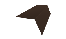 Планка карнизная широкая 100х85 0,5 Atlas X с пленкой RAL 8017 шоколад (2м)