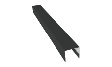 Планка П-образная заборная 24 Grand Line 0,5 PurLite матовый RAL 7016 антрацитово-серый (3м)