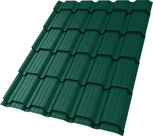 Профиль волновой "Квадро профи" ("Quadro Profi") в02 0,45 ПЭ RAL 6005 зеленый мох