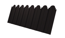 Профнастил C10A фигурный Grand Line 0,45 Drap-double TX RAL 9005 черный