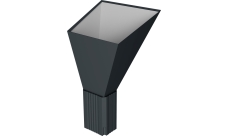 Воронка водосборная прямоугольная Vortex Lite Matt RAL 7016 антрацитово-серый