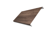 Ламель обратная 200 забора жалюзи Texas 0,45 Print Premium Almond Wood Fresh