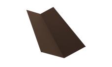 Планка ендовы верхней 145х145 Grand Line 0,45 Drap TR lite RAL 8017 шоколад (2м)