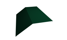 Планка конька плоского 190х190 0,45 Drap TX RAL 6005 зеленый мох (2м)