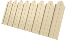 Профнастил C10A фигурный Grand Line 0,45 Drap TX RAL 1015 светлая слоновая кость