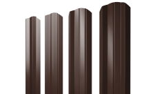Штакетник М-образный A фигурный Grand Line 0,45 Drap TwinColor RAL 8017 шоколад