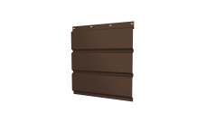 Софит металлический Классик v01 Grand Line центральная перфорация 0,45 PE с пленкой RAL 8017 шоколад (3м)
