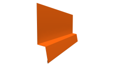 Планка начальная фальц Grand Line 0,45 PE с пленкой RAL 2004 оранжевый (2м)