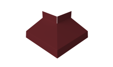 Угол отлива внешний 70 0,5 Satin Matt TX с пленкой RAL 3005 красное вино