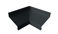 Угол отлива внутренний 70 Grand Line 0,45 ПЭ двухсторонний с пленкой RAL 7016 антрацитово-серый