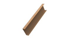 Декоративная накладка на столб универсальная 62х55 для забора жалюзи 0,45 Print Elite Honey Wood TwinColor (3м)