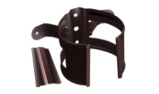 Кронштейн трубы на дерево Grand Line PU 90 мм RAL 8017 шоколад