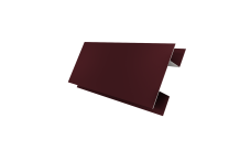 Планка H-образная стыковочная сложная 0,5 Satin Matt TX RAL 3005 красное вино (2м)