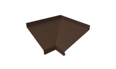 Угол отлива внутренний 150 0,45 PE с пленкой RAL 8017 шоколад