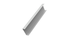 Декоративная накладка на столб универсальная 62х55 для забора жалюзи 0,45 Drap TX RAL 7047 телегрей 4 (3м)