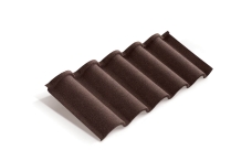 Лист композитной черепицы Metrotile Romana коричневый