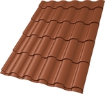 Профиль волновой "Кредо" ("Kredo") 0,45 PE RAL 8004 терракота