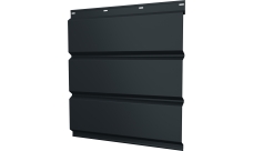 Софит металлический Классик v01 Grand Line без перфорации 0,5 Satin Matt с пленкой RAL 7016 антрацитово-серый