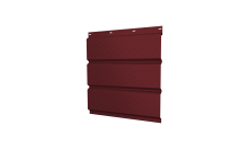 Софит металлический Grand Line полная перфорация 0,45 Drap с пленкой RAL 3005 красное вино