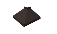 Угол отлива внешний 100 Grand Line 0,45 Drap ТХ двухсторонний с пленкой RR 32 темно-коричневый